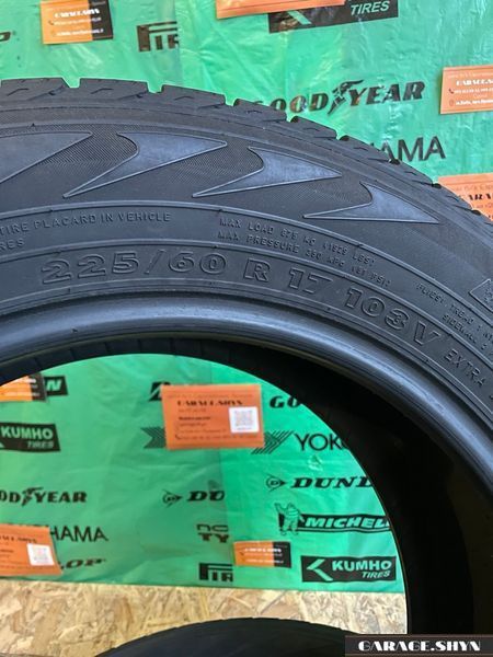 225/60 R17 Nokian WR Зимові шини б/в 00397 фото