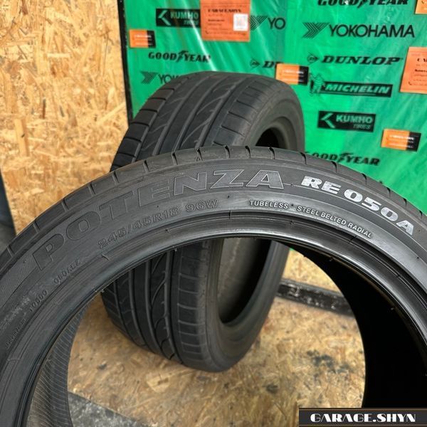 245/45 R18 Bridgestone Potenza RE050A Літні шини б/в 00497 фото