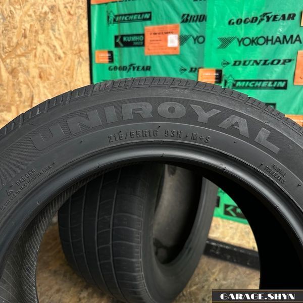 215/55 R16 Uniroyal Tiger Paw Touring M+S Всесезонні шини б/в 00200 фото
