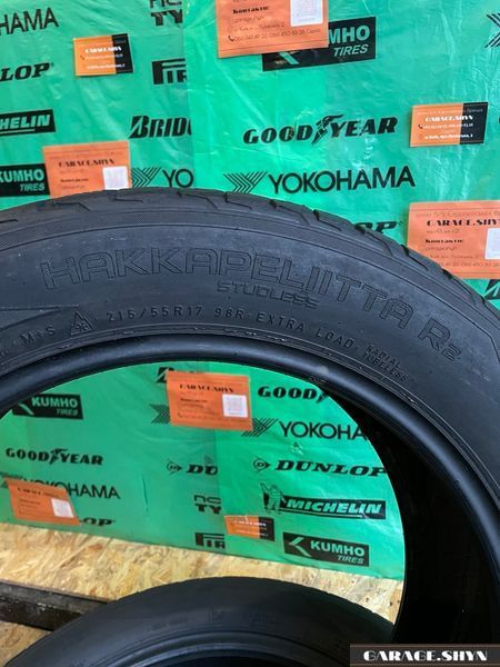 215/55 R17 Nokian Hakkapeliitta R2 Зимові шини б/в 00374 фото