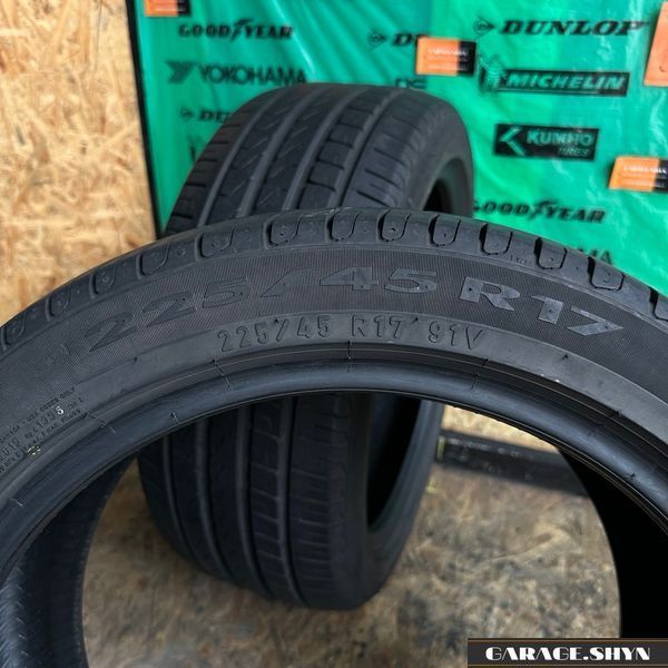 225/45 R17 Pirelli Cinturato P7 Літні шини б/в 00631 фото
