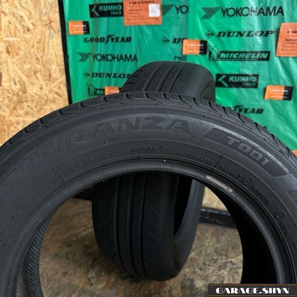 185/65 R15 Bridgestone Turanza T001 Літні шини б/в 00582 фото