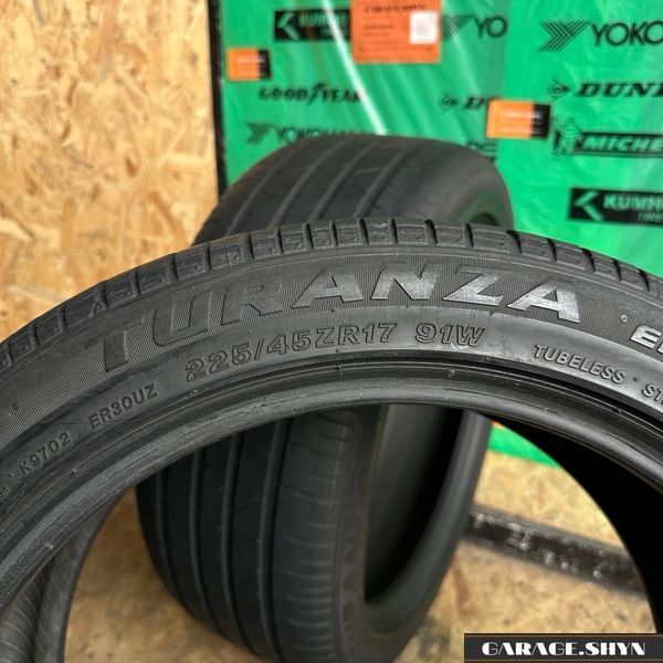 225/45 R17 Bridgestone Turanza ER 30 Літні шини б/в 00495 фото